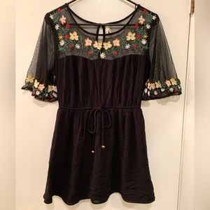 True Destiny Black Floral Dress